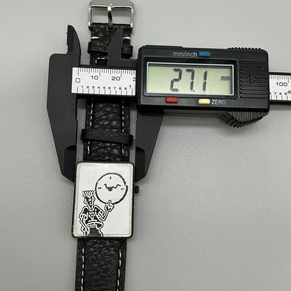 Vintage Fido Dido 7up Drink Tank Mens Watch 27mm Black White Dial New Battery